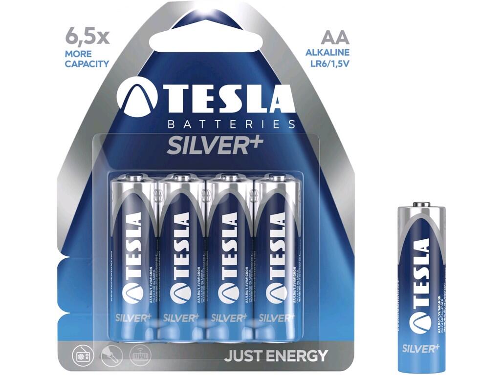 Baterie TESLA AA Silver+, tužková, 4ks